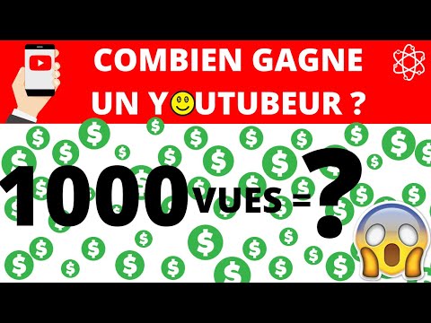 Combien Gagne un YouTubeur Combien d'euros pour 1000 vues