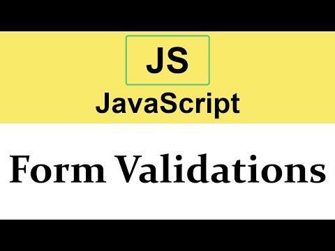 26 Form Validations in JavaScript