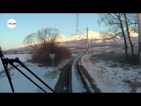Trať ŽSR 183 Poprad-Tatry - Štrbské Pleso (TEŽ) - zima