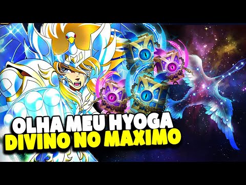 COLOQUEI MEU HYOGA DIVINO NO MAXIMO COM UMA BUILD 7 LIVROS - Saint Seiya: Awakening