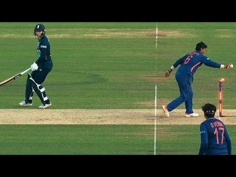 Deepti Sharma run out Charlotte Dean  full video, and dean started crying |  #indiavsengland