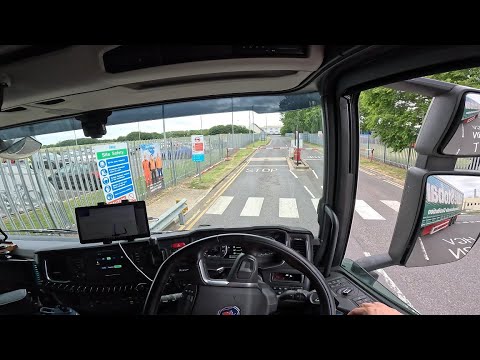 POV DRIVE SCANIA R450 KNAUF IMMINGHAM TO A 180  TRUCKDRIVER UK #80 ASMR
