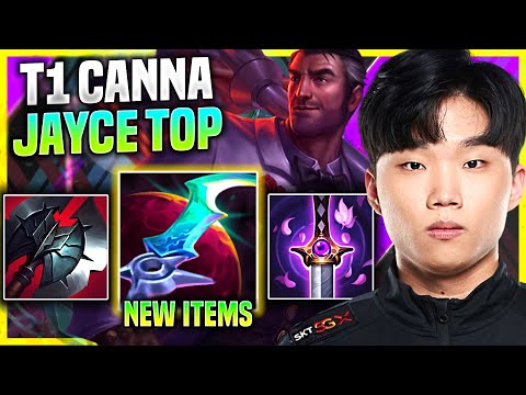 CANNA PICKS JAYCE WITH NEW ITEM ECLIPSE! - T1 Canna Plays Jayce Top vs Camille! | Preseason 11