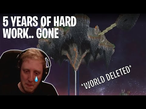 Minecraft Streamer's Dying & Losing Their Hardcore Worlds *emotional*