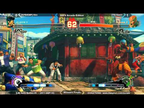 Salty Battles #5 - SSF4ae WF - [KPB.EMP] Hiro VS [TS] Sabin
