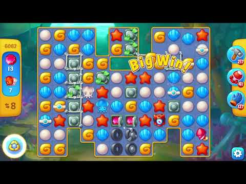 Fishdom 6062 Hard Level - 15 moves - NO BooSTERS