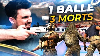 Triple kill avec une seule balle 😮