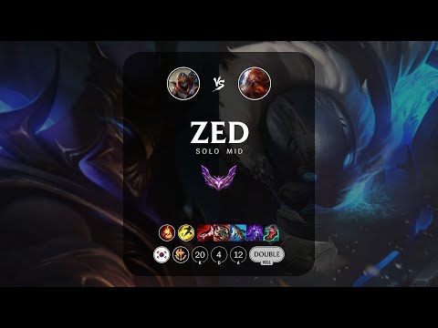 Zed Mid vs Gragas - KR Master Patch 13.6