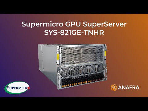 Supermicro SYS-821GE-TNHR: GPU server for simulations, analytics, and AI applications by ANAFRA 🚀💻