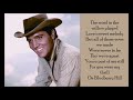 Blueberry Hill - Elvis Presley - (Lyrics)