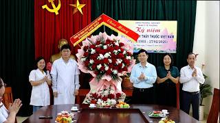 Đoàn đại biểu lãnh đạo phường Tam Điệp thăm, chúc mừng ngành Y tế nhân kỷ niệm 71 năm Ngày Thầy thuốc Việt Nam 27/02