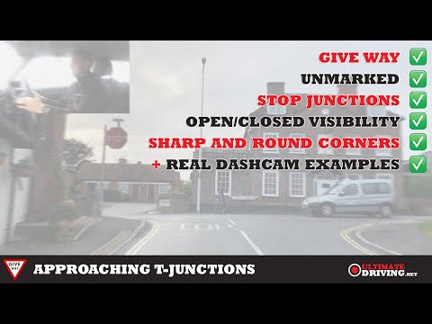 How To Approach T Junctions - Left And Right - UK Driving Test