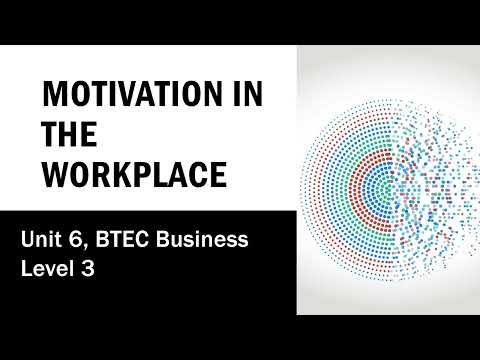 Motivation in the workplace | Unit 6 | BTEC Business Level 3