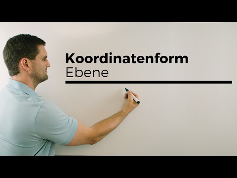 Koordinatenform einer Ebene bestimmen, Vektorgeometrie | Mathe by Daniel Jung