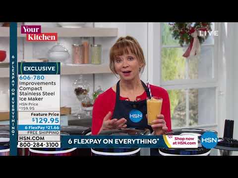 Improvements Compact Stainless Steel Ice Maker