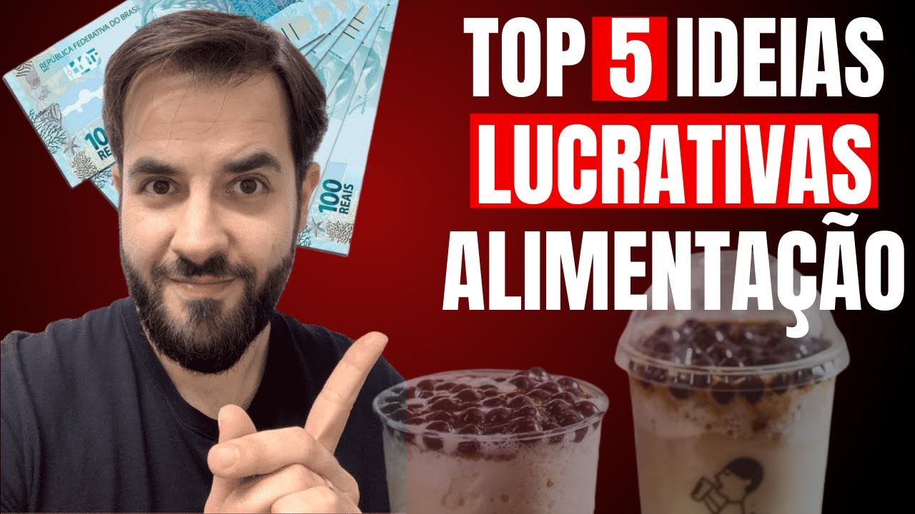 5 Ideias de negócios no ramo de ALIMENTAÇÃO mais LUCRATIVAS | Ideias de negócio
