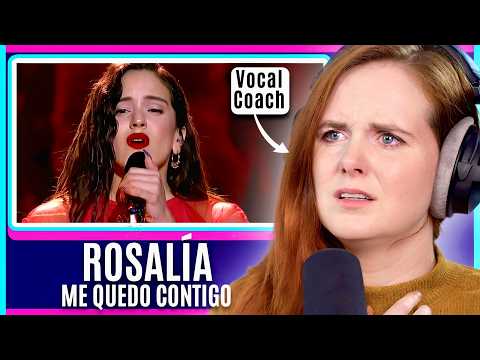 Why Flamenco Is DIFFERENT | Vocal Coach Analysis | Rosalía - Me Quedo Contigo Reaction