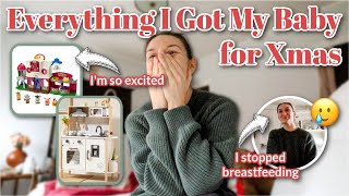 EVERYTHING WE GOT OUR 1 YEAR OLD FOR CHRISTMAS | Baby Christmas Presents & Stopping Breastfeeding