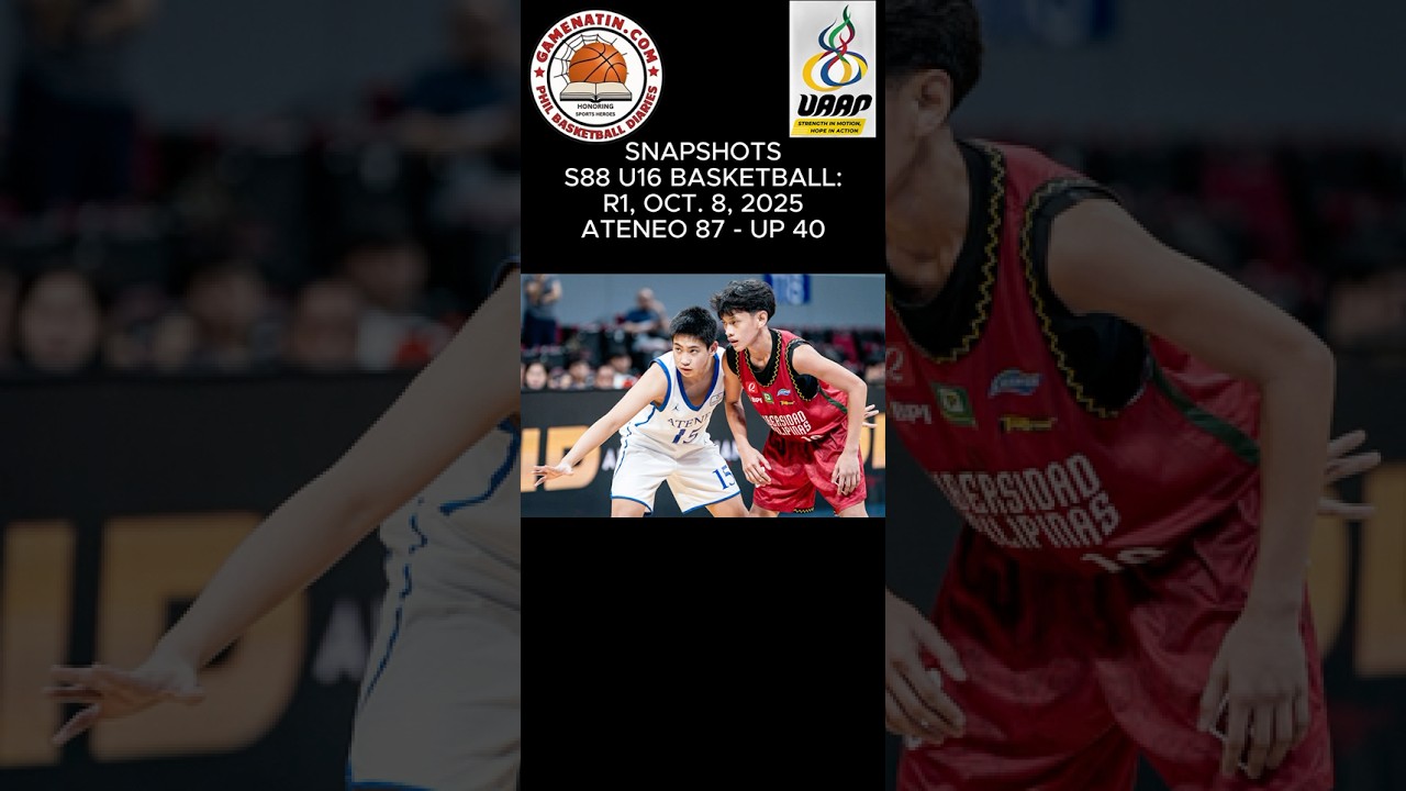 Snapshots: U16 Basketball - Ateneo 87 - UP 40