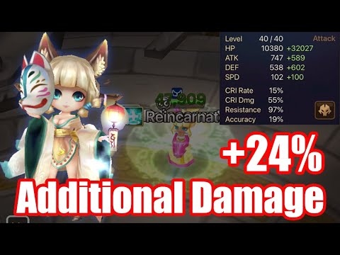 【Summoners War | Curry's RTA】The Power Chamie, hyper tanky resis 100% and additional damage style!!