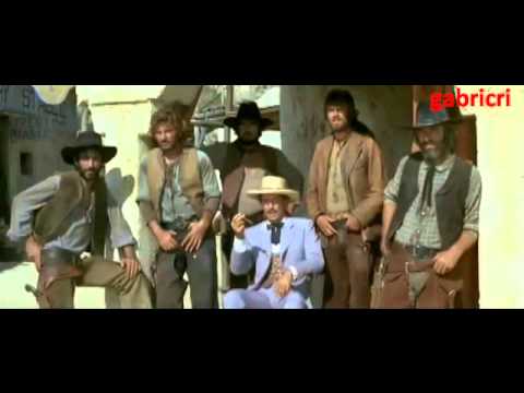 Lo chiamavano Trinita' Film scena arrivo del fratello elegantone dico a te pezzente