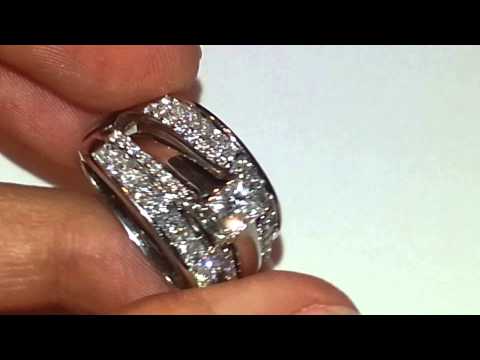 14kt 1.00 TCW Diamond solitaire enhancer, wrap, ring guard