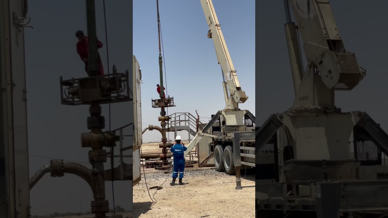 Oilfield wireline truck and oilwell