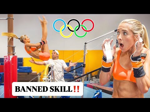 I BARELY missed my head attempting this skill. *gymnastics 