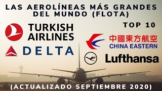 Top 10 -  Las aerolíneas mas grandes del mundo (Según el tamaño de su flota) - Hawks Aviation
