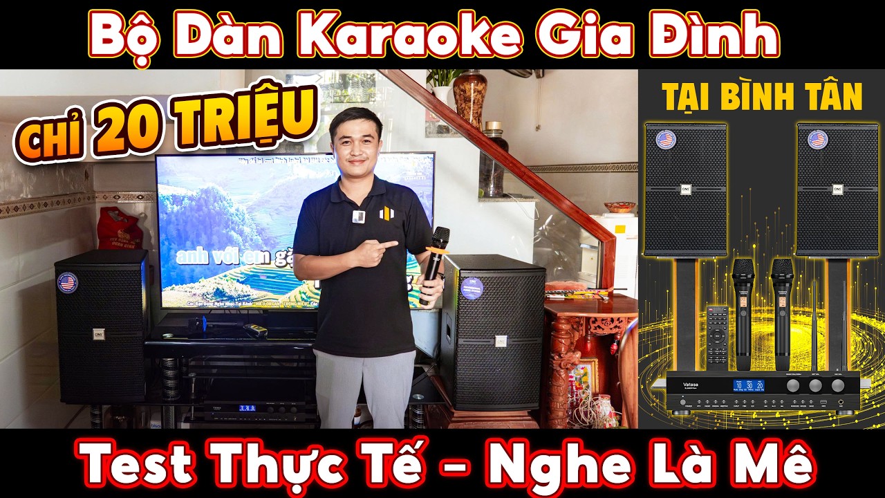 Video sản phẩm Dàn Karaoke CAVS TT350: (CAVS C12, Vatasa Bla600 New)