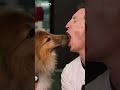 This kiss with a dog may have gone too far