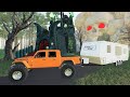 Camper stranded in haunted swamp | Farming Simulator 19 camping and mudding