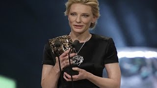 Cate Blanchett Continued Her Tribute To Philip Seymour Hoffman at BAFTAs 2014