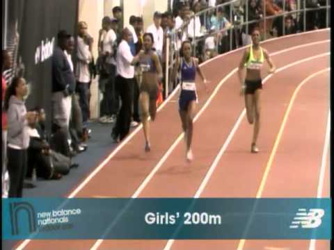 Girls 200m Final Heat 2 - New Balance Indoor Nationals 2011