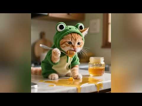 Mama Cat Saves Ginger Kitten from Angry Bees 🐝 Funny Cat Family Story