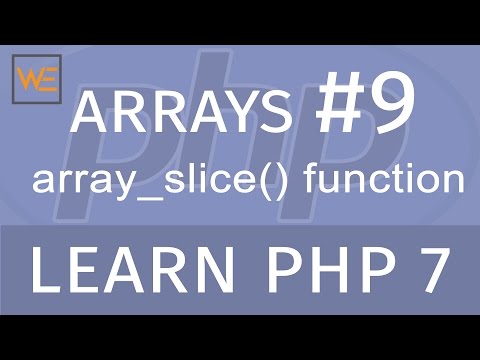 Learn Php 7 Arrays 9 Array_slice Function