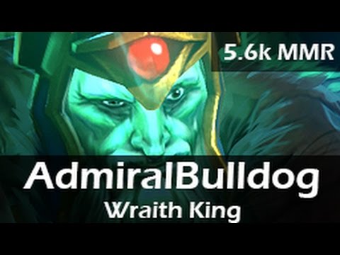 17: DOTA 2: AdmiralBulldog as Wraith King Bot, 5.6k MMR Ranked Gameplay