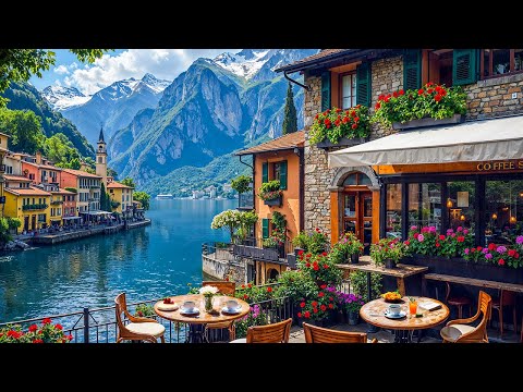 Italian Balcony Jazz Morning at Lake Como ☕ Peaceful Jazz for Study, Reading & Quiet Focus