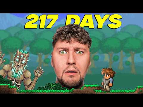 I Survived 217 Days of Terraria (COMPLETLEY BLIND)