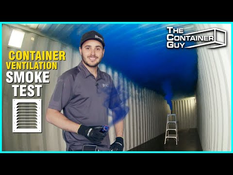 Shipping Container Ventilation - BigAir 45 Passive Vents | Smoke Grenade Demo