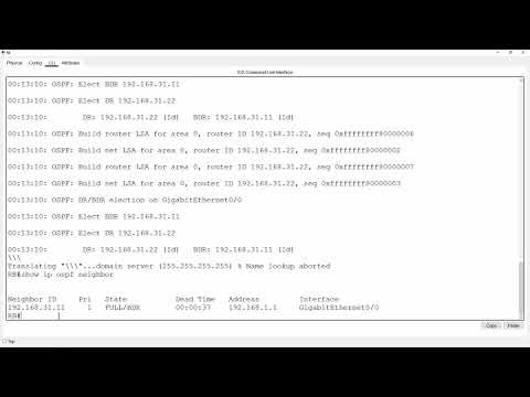 2.3.11 Packet Tracer - Determine the DR and BDR.pka