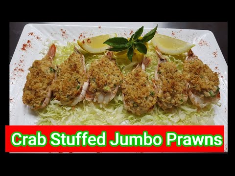 How To Make Baked Crab Stuffed Jumbo Prawns