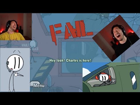 Markiplier, Henry & Charles ! Best and Funniest Moments/Compilation | The Henry Stickmin Collection