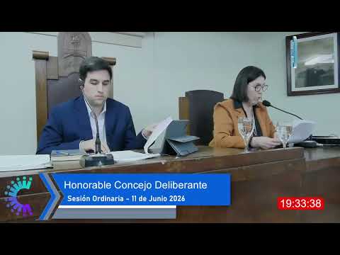 Honorable Concejo Deliberante de Gonzales Chaves   Sesión Ordinaria 11 de junio 2026