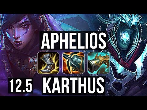 APHELIOS & Senna vs KARTHUS & Yuumi (ADC) | 12/3/9, 500+ games, 1.1M mastery | EUW Master | 12.5