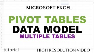 Excel Pivot Tables with Data Model & Multiple Tables are AWESOME!