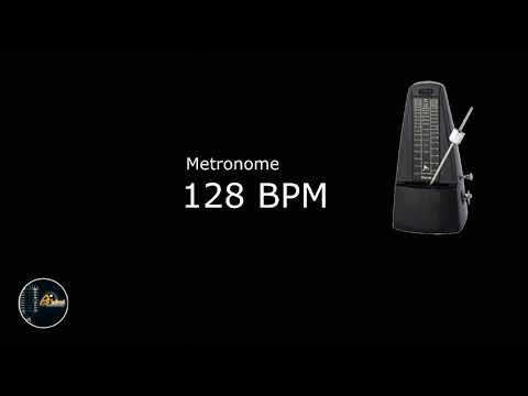128 BPM (Beats Per Minute) Metronome Click 10 minute track