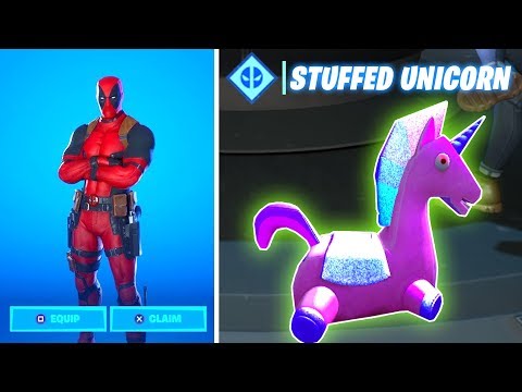 Find Deadpool's Stuffed Unicorn - Deadpool Challenges Week 5 Rewards! (Fortnite)