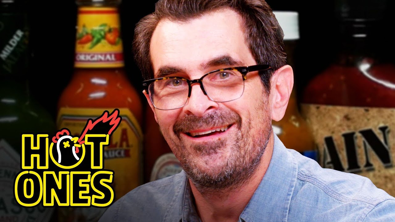 Ty Burrell Fears Sudden Death While Eating Spicy Wings | Hot Ones