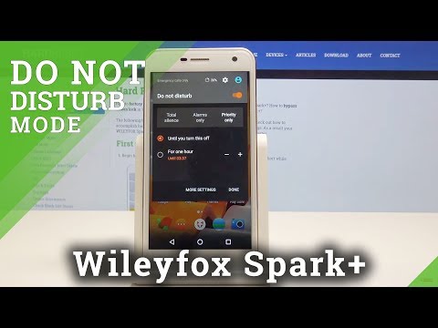 How to Enable Do Not Disturb Mode Wileyfox Spark+ - Silent Mode Activation